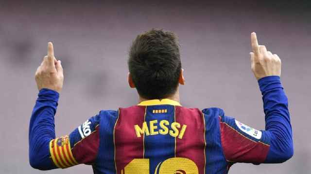 Messi celebra un gol del Barça / EFE