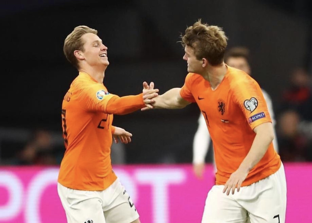 Una foto de Matthijs De Ligt y Frenkie De Jong durante un partido con Holanda / Instagram