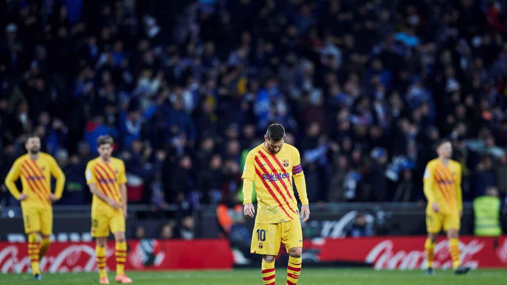Leo Messi tras el choque de Cornellà El Prat / EFE