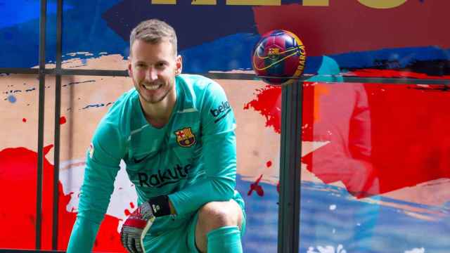 Neto en su presentación como nuevo futbolista del FC Barcelona / EFE