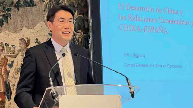 Zhu Jingyang, cónsul de China en Barcelona, en un acto anterior / Cedida