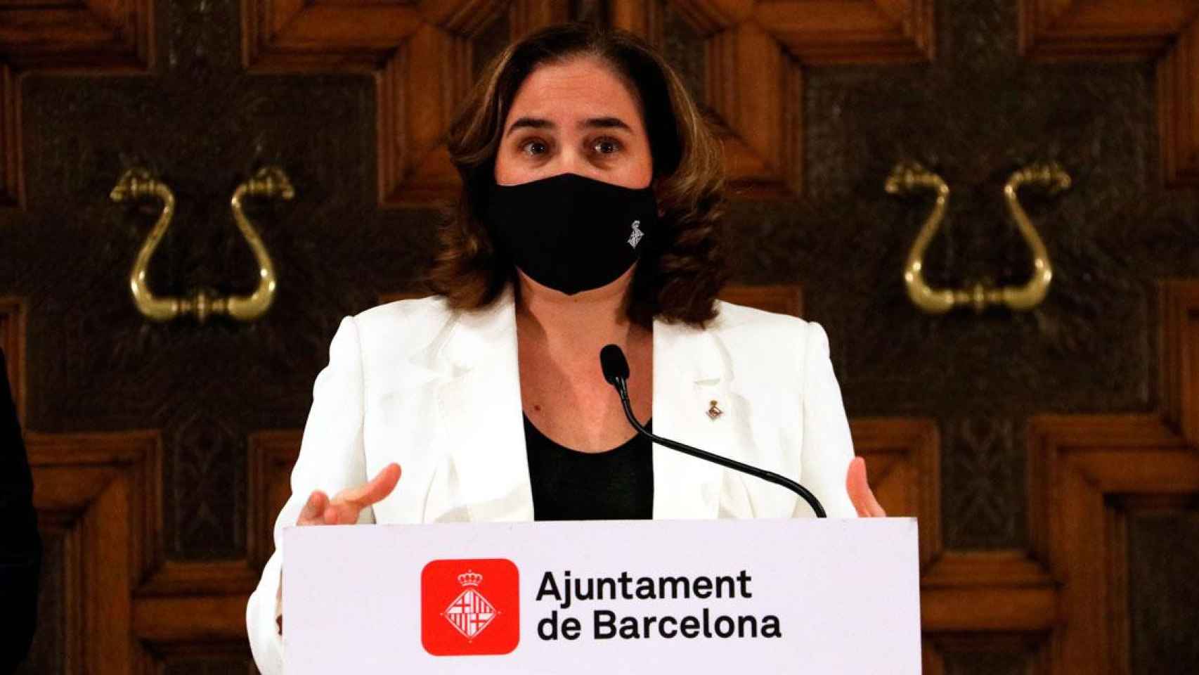 Ada Colau, alcaldesa de Barcelona, durante un acto oficial / EP