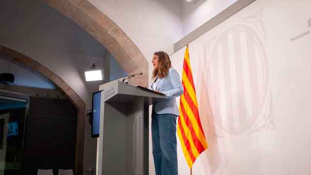 La portavoz del Govern, Patrícia Plaja, quien acusa a Lambán de catalanofobia / EP