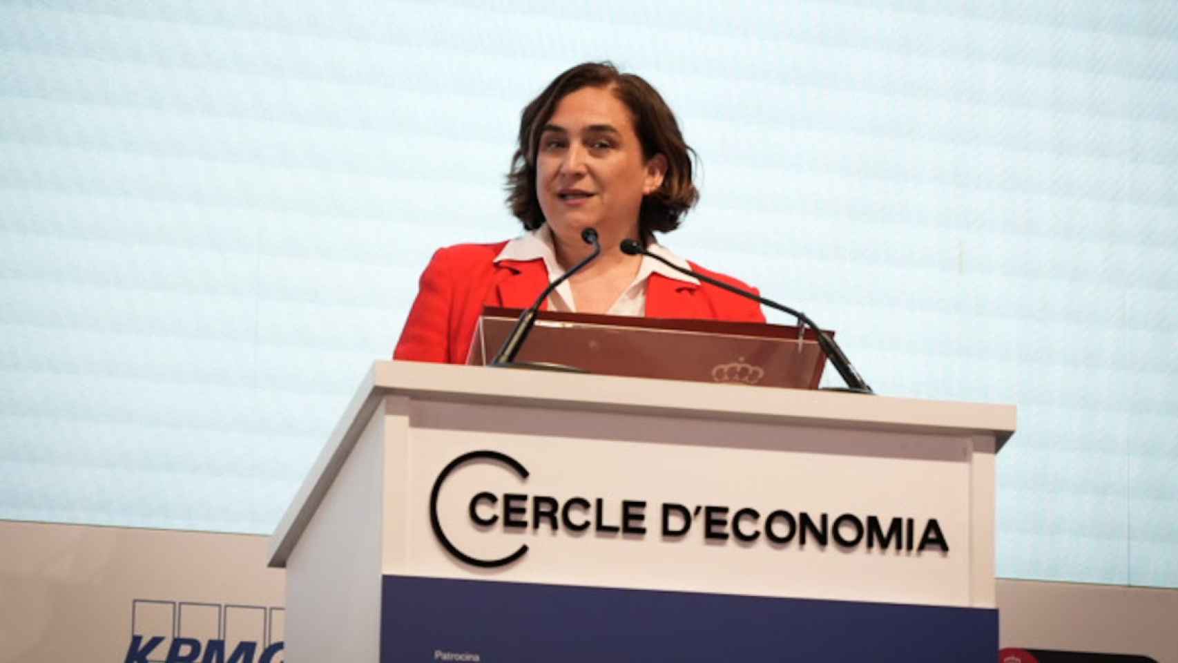 La alcaldesa de Barcelona, Ada Colau, en las reuniones del Círculo de Economía de 2022 / CG (Luis Miguel Añón)