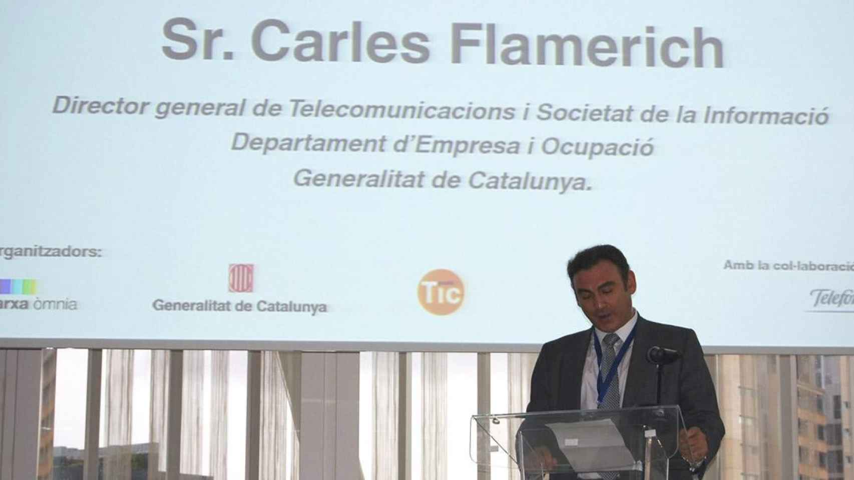 Carles Flamerich, expresidente de Cesicat, durante su etapa de director de Telecomunicaciones de la Generalitat / GENCAT