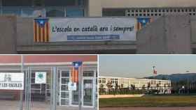 Imágenes de los tres colegios que han motivado la propuesta de resolución en el Parlamento autonómico