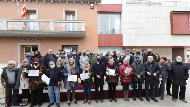 Familiares de represaliados en el franquismo, que hoy han recibido la nulidad de los juicios / EUROPA PRESS