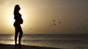Una mujer embarazada en la playa, el icono de la maternidad /CG