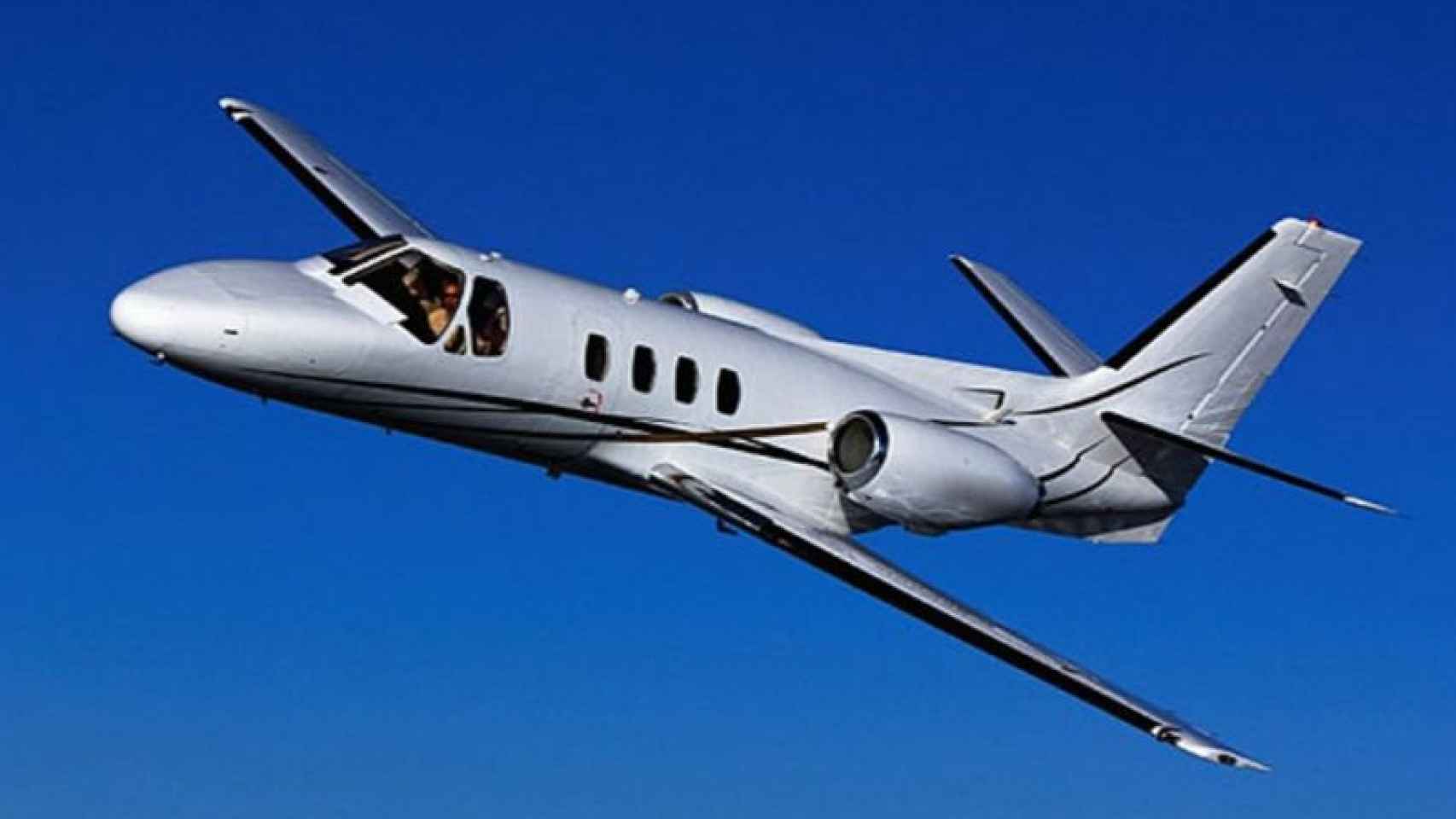 Un avión del modelo Cessna Citation business jet similar al que utiliza Juncker.