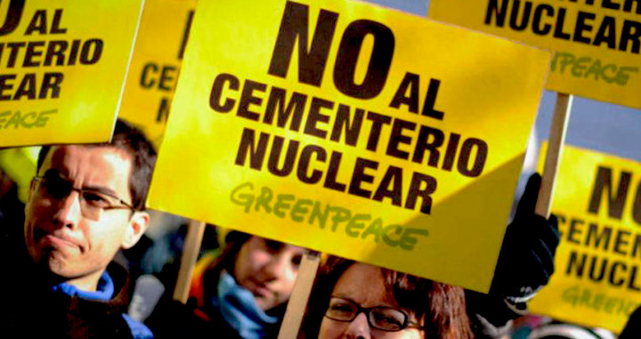 Manifestación en contra del cementerio nuclear / EFE