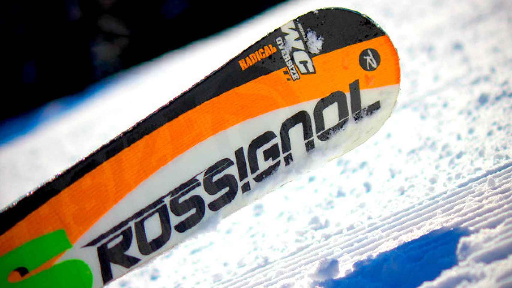 Detalle de un esquí de la firma francesa Rossignol / CG
