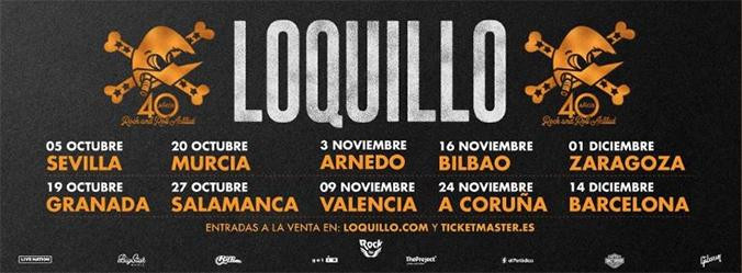 Conciertos de la gira '40 Años Rock and Roll Actitud' de Loquillo / LOQUILLO
