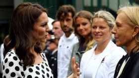 Kate Middleton saluda a los deportistas de Wimbledon, en una imagen de archivo