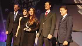 Dolores Redondo recibiendo el Premio Planeta en el año 2016 / PREMIOPLANETA.ES