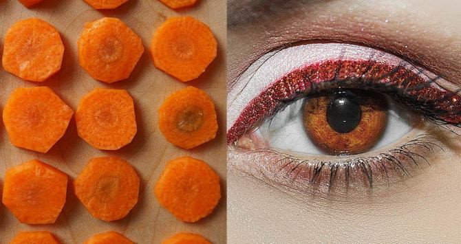 Una zanahorias cortada en rodajas recuerdan al iris de un ojo / PIXABAY