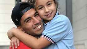 Una foto de Luis Suárez junto a su hija Delfina / INSTAGRAM