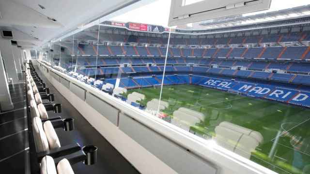 Panorámica de un palco del Santiago Bernabéu / REDES