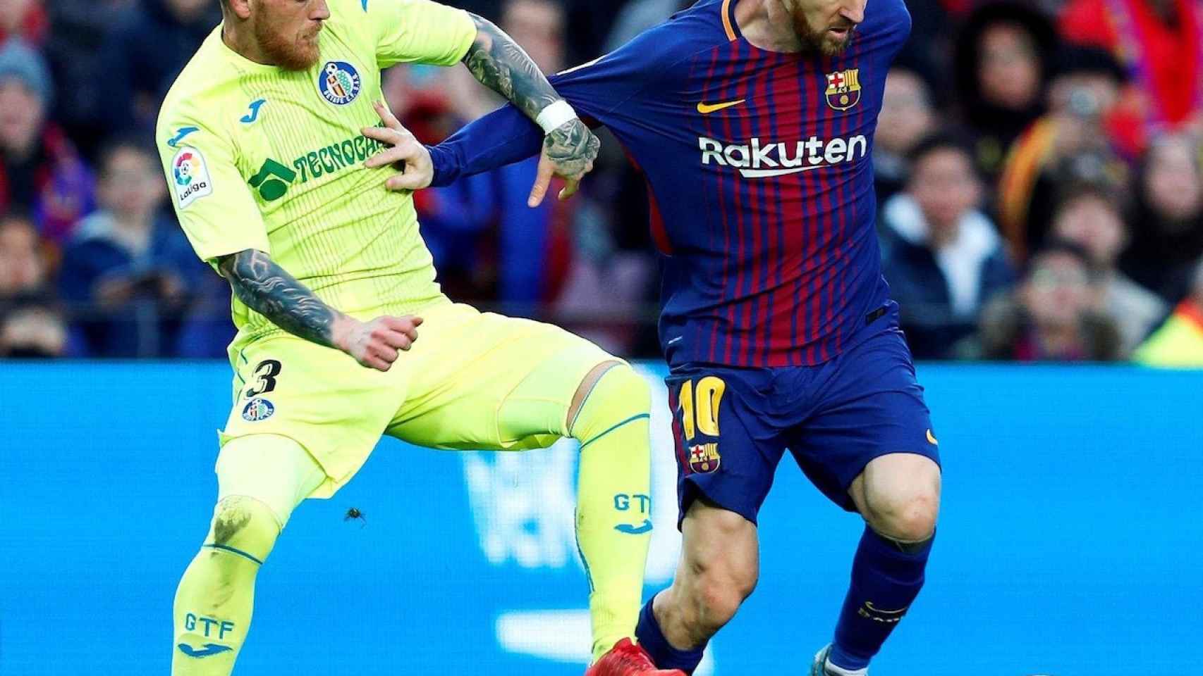 Messi en un Barça-Getafe / EFE