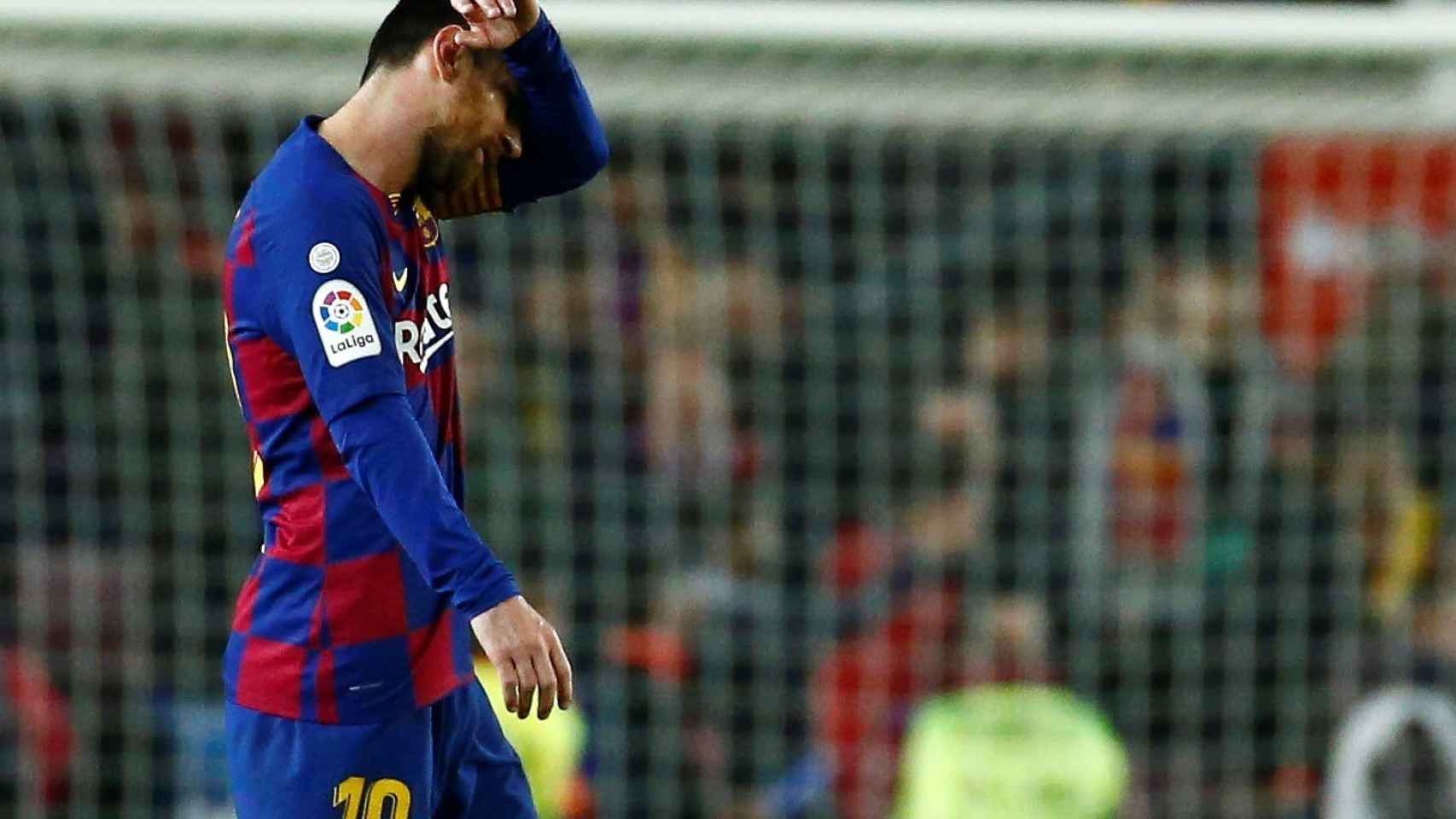 Leo Messi en el clásico / EFE