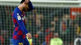 Leo Messi en el clásico / EFE