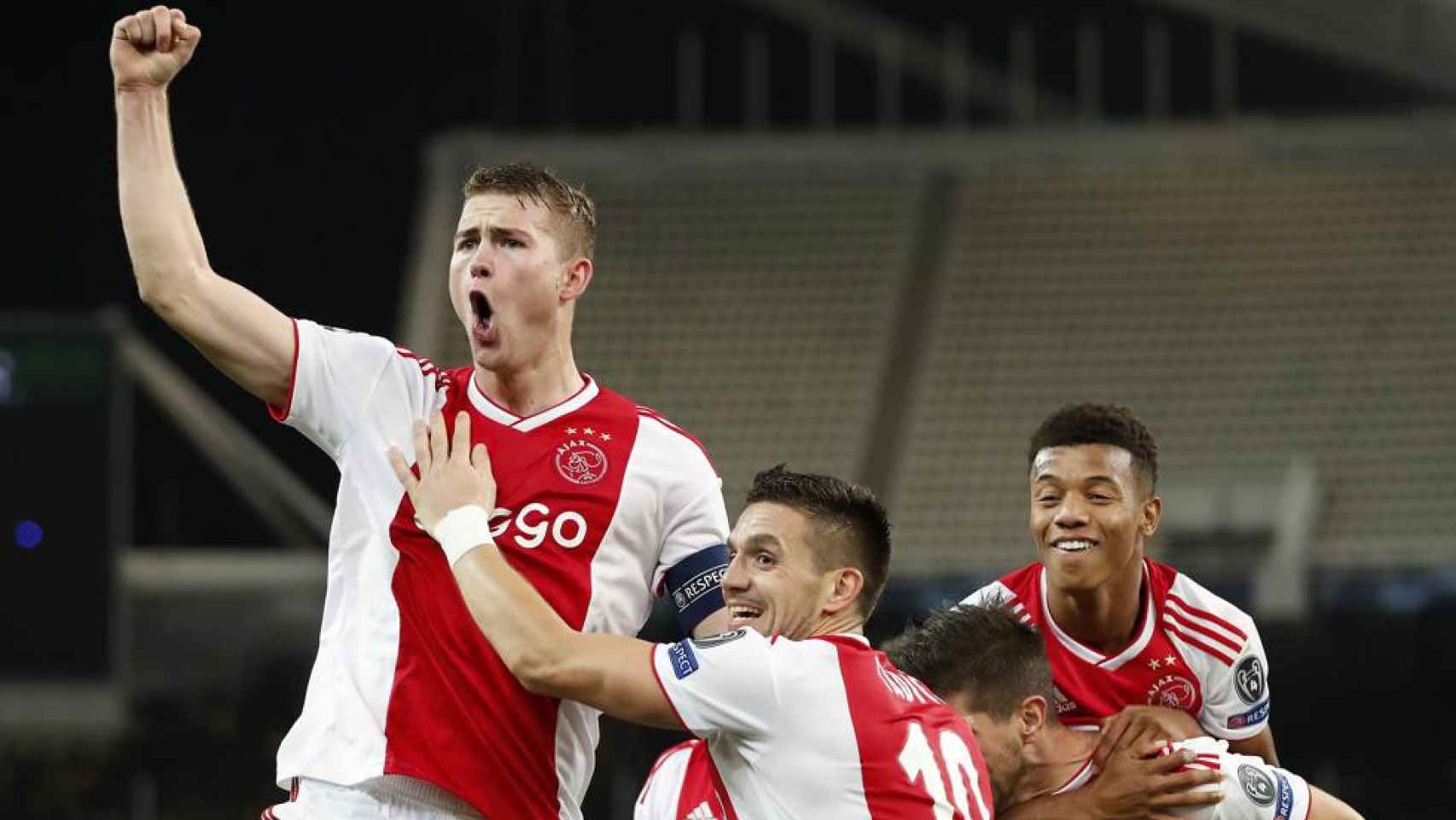 De Ligt celebrando un gol con el Ajax / EFE