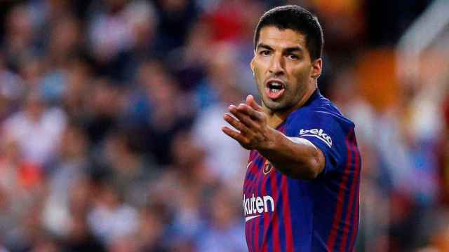 Luis Suárez en un partido con el FC Barcelona / EFE