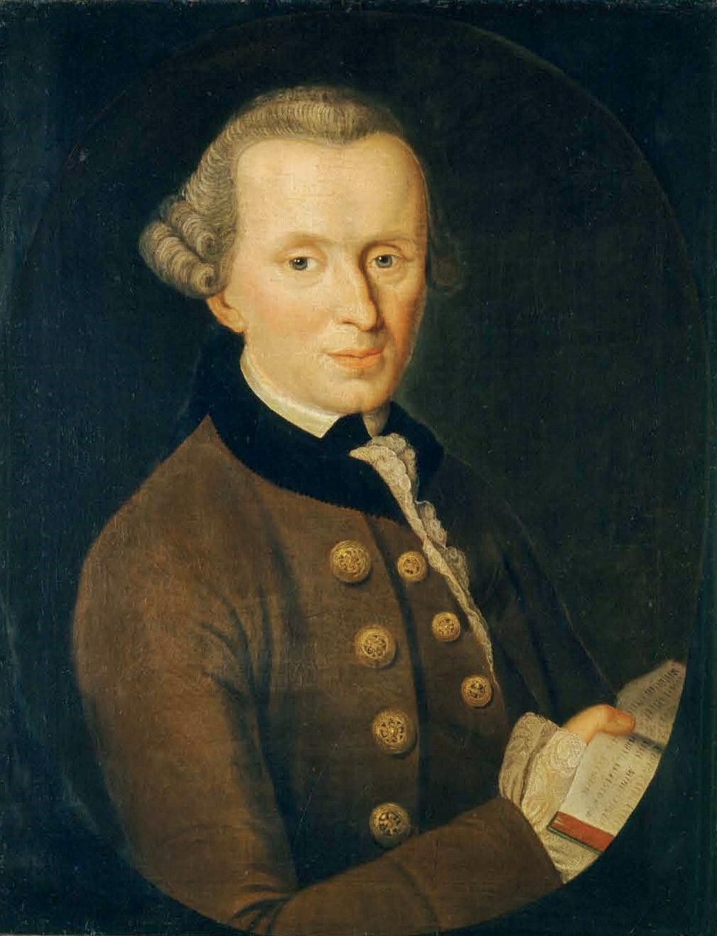 Immanuel Kant, retratado por Johann Gottlieb en 1768