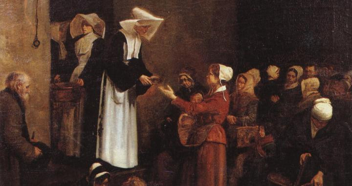 'La Caridad' (1881), lienzo de François Bonvin