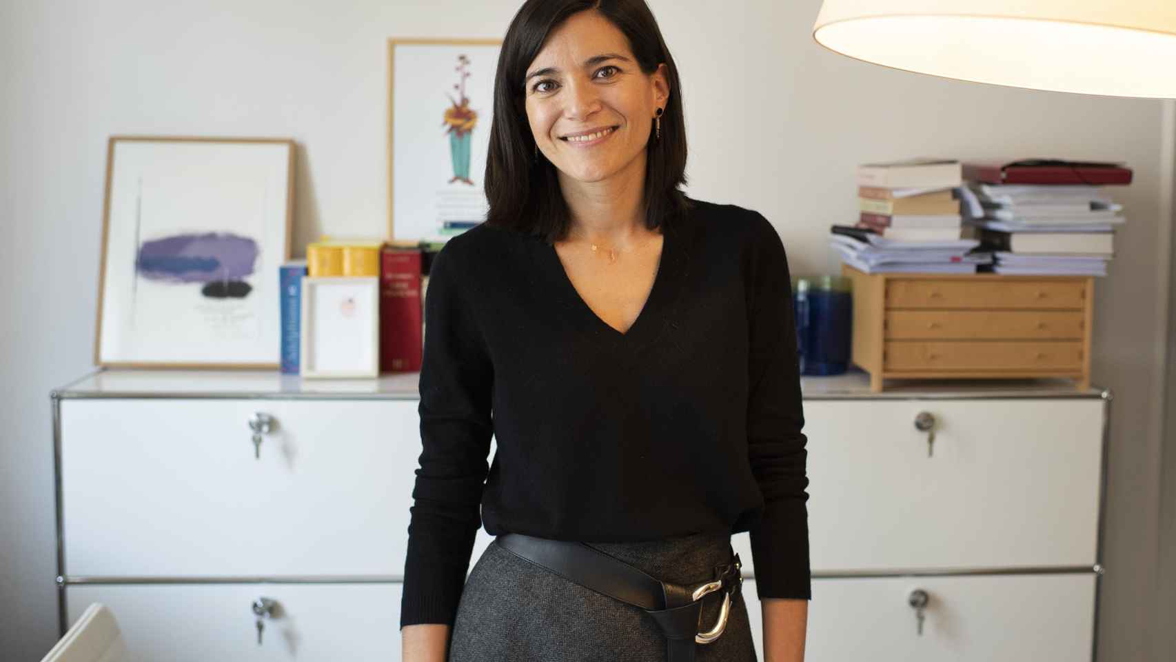 Sandra Ollo, en su despacho, antes de la entrevista con 'Letra Global' / LENA PRIETO