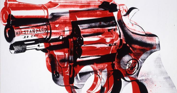 ‘Pistola’ (1981) de Andy Warhol. THE ANDY WARHOL FOUNDATION INC. / VEGAP, MÁLAGA, 2018