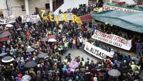 Imagen de archivo de una manifestación de apoyo a los jóvenes detenidos por agredir a dos guardias civiles en Alsasua (Pamplona) / CG