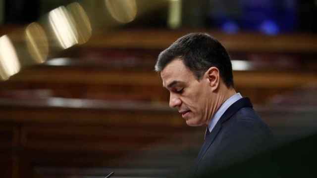 El presidente del Gobierno, Pedro Sánchez, en el Congreso defendiendo la declaración de estado de alarma / EP