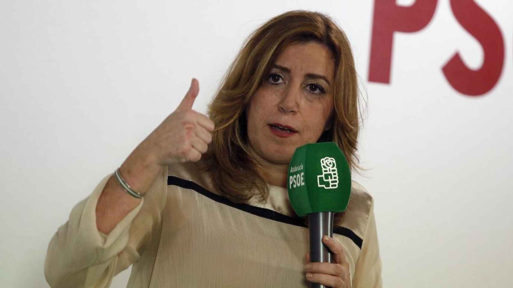 Susana Díaz, presidenta de Andalucía, en un mítin / EFE