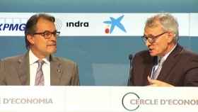 Títol de la imatgeEl presidente de la Generalidad, Artur Mas, y el presidente del Círculo de Economía, Anton Costas