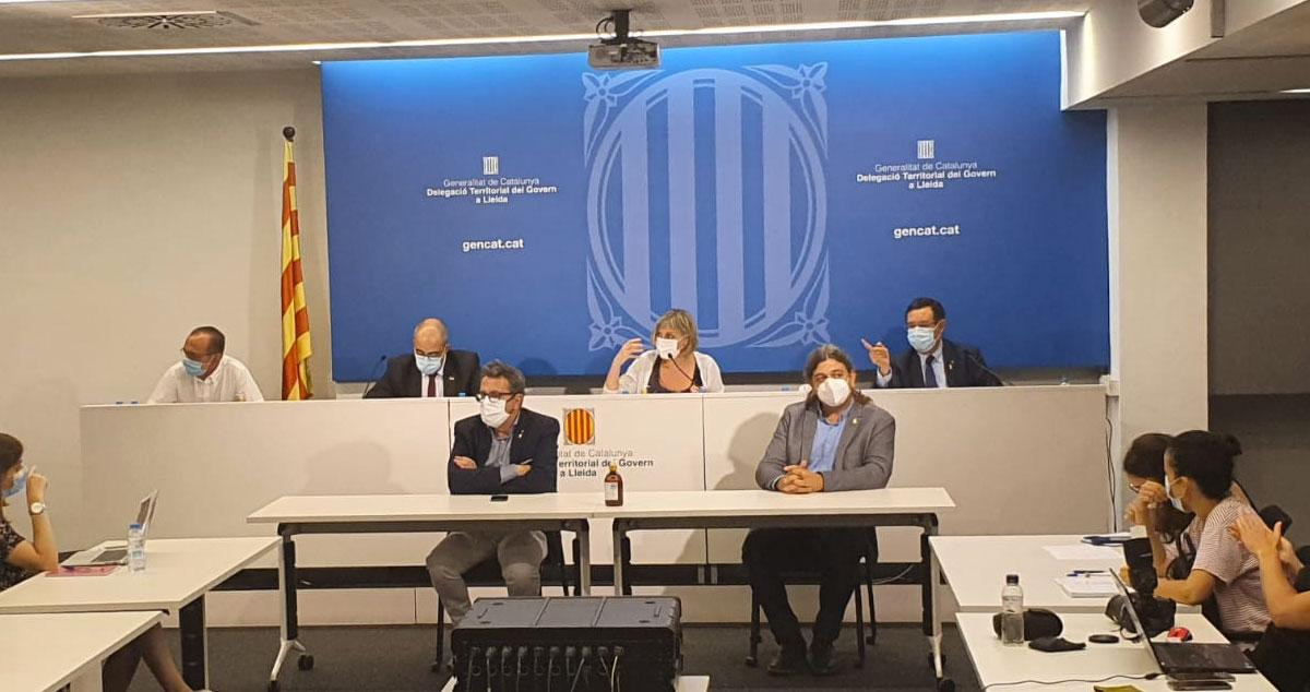 Rueda de prensa sobre las medidas restrictivas de Lleida por coronavirus / GOVERN