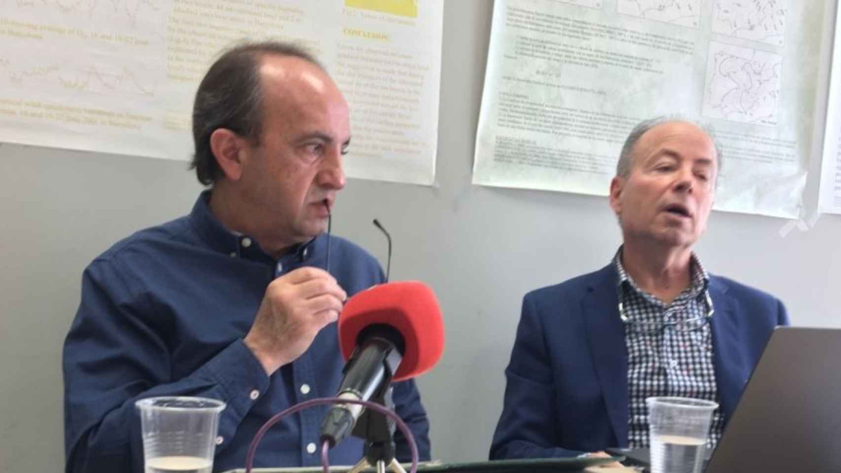 Gallego y Martín-Vide, los impulsores de la plataforma Coordinadora de Treball per l'Aigua / METRÓPOLI ABIERTA