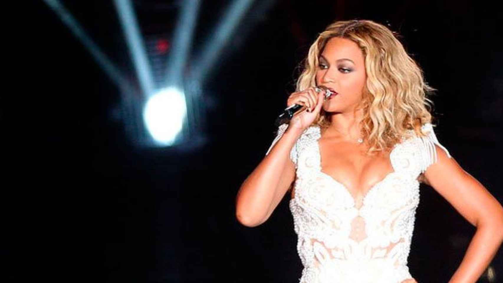 Beyoncé, durante su actuación en el festival Rock in Río en Brasil