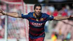Los tres goles de Luis Suárez convirtieron al Barça en campeón de liga.