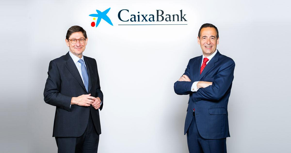 El presidente de Caixabank, José Ignacio Goirigolzarri (i), junto al consejero delegado de la entidad, Gonzalo Gortázar (d) / CAIXABANK