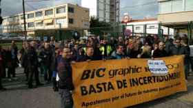 Manifestación de los trabajadores de Bic, el gigante de los bolígrafos y mecheros / CG