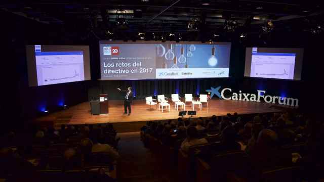 Jornada 'Los retos del directivo en 2017', organizada por la Asociación Española de Directivos (AED) en el CaixaForum de Barcelona / CG