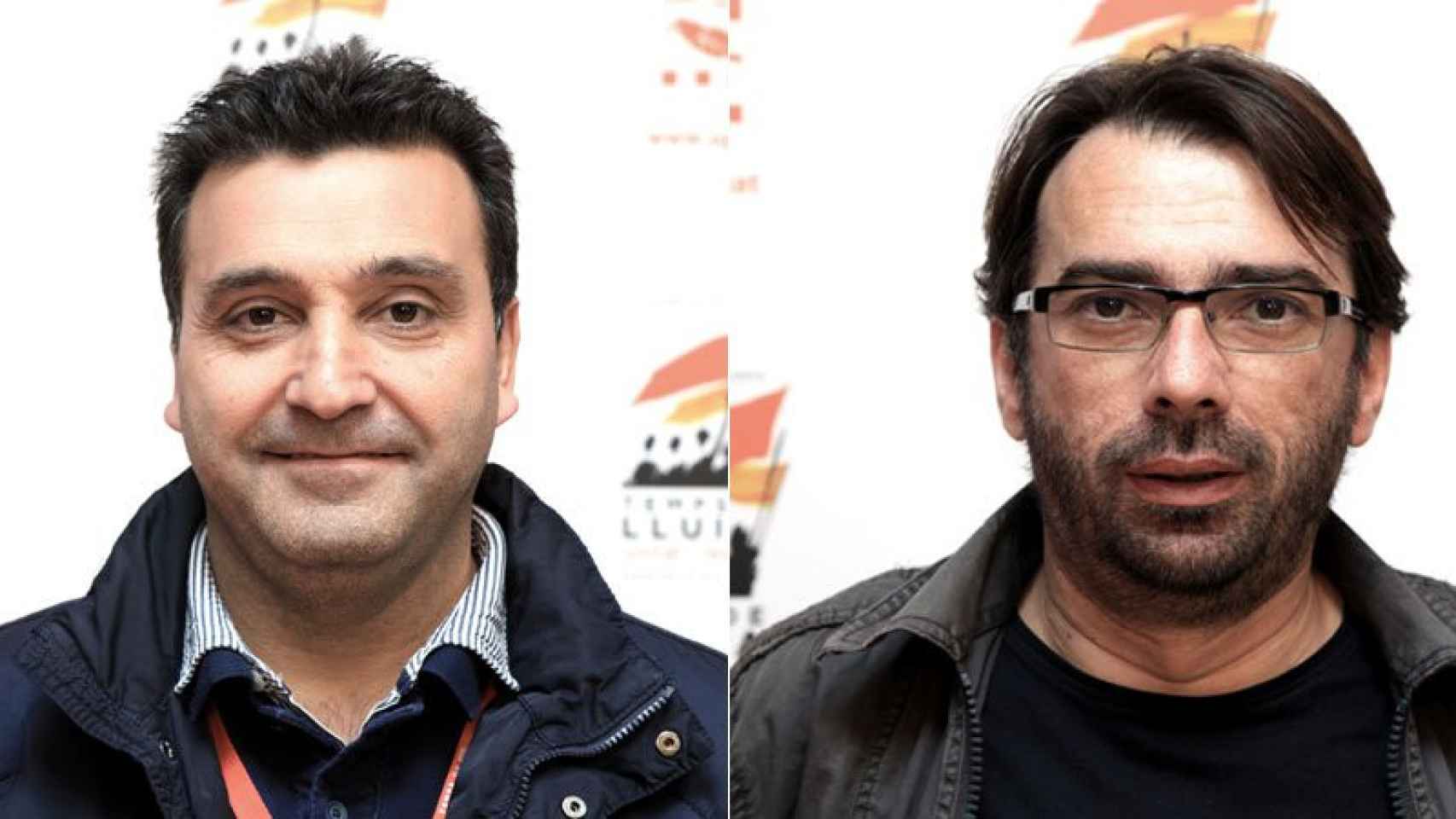 Matías Carnero (izquierda) y Camil Ros (derecha), candidatos a la dirección compartida de UGT de Cataluña.