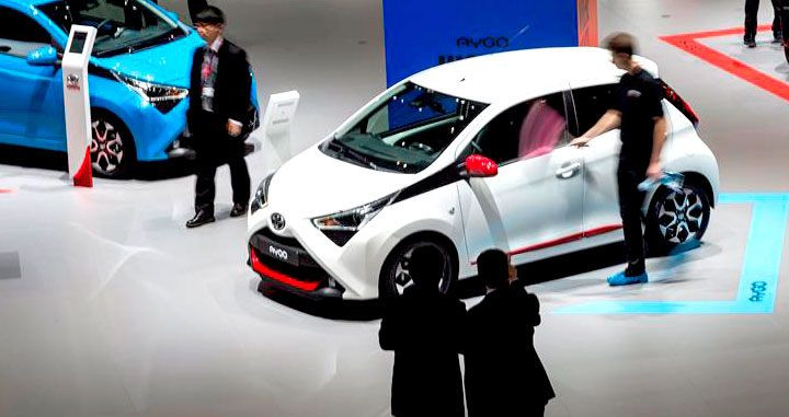 El sant de Toyota en la feria del vehículo de Ginebra, la marca que ha anunciado que dejará de vender modelos diésel en Europa / EFE
