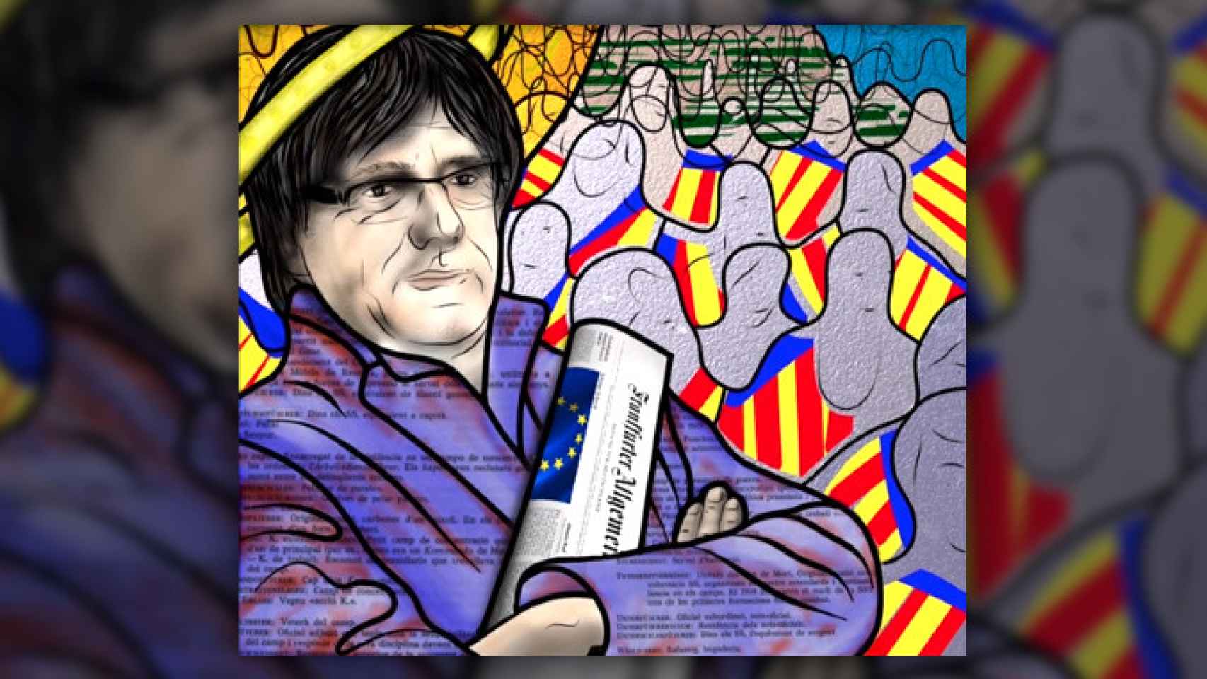 El vitral de Carles Puigdemont sobre el 'procés'