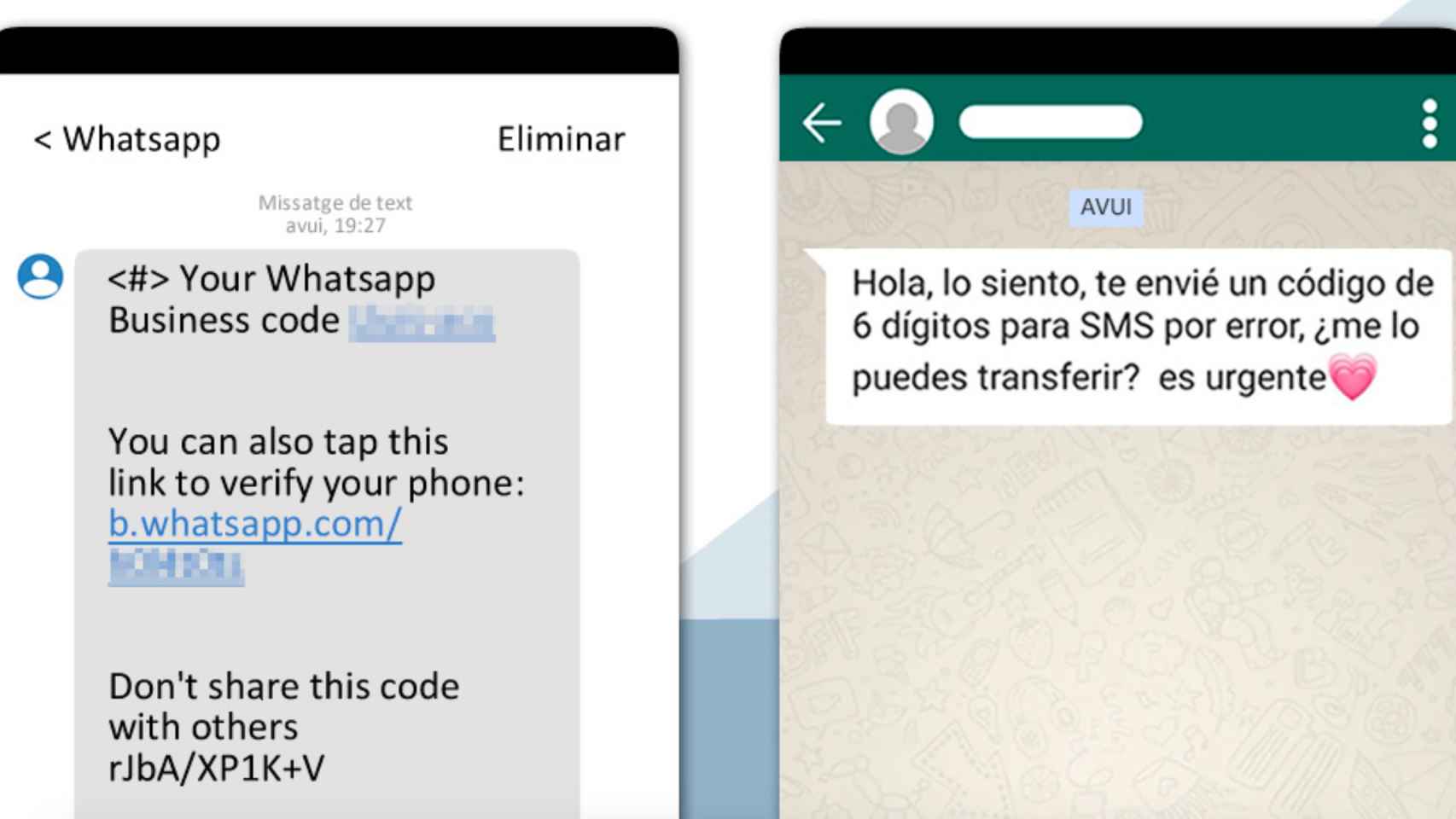 Suplantación de identidad en Whatsapp / MOSSOS D'ESQUADRA