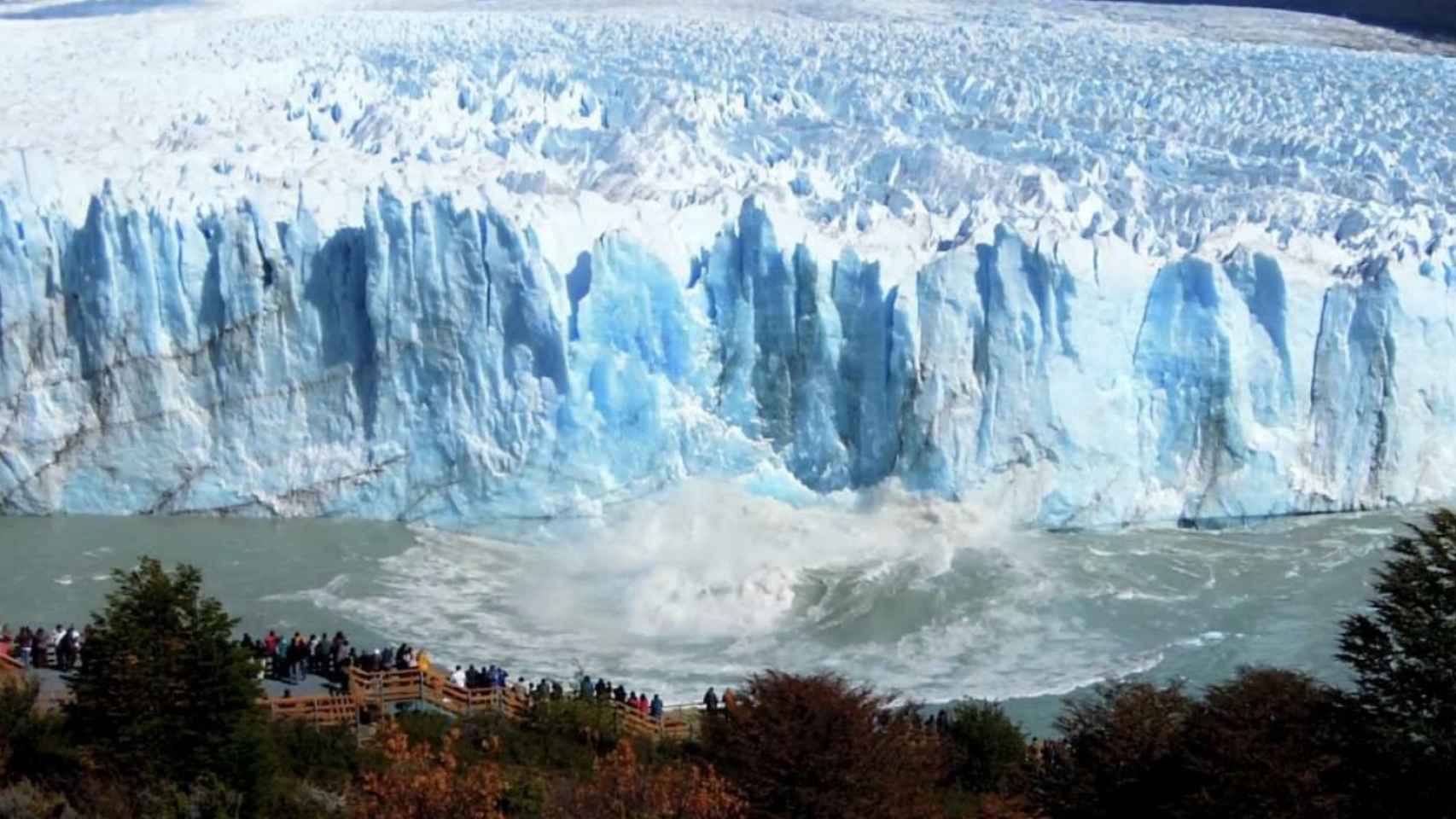 Una foto de archivo del Perito Moreno era de hielo