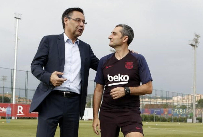 Bartomeu y Valverde en una imagen de archivo / FCB