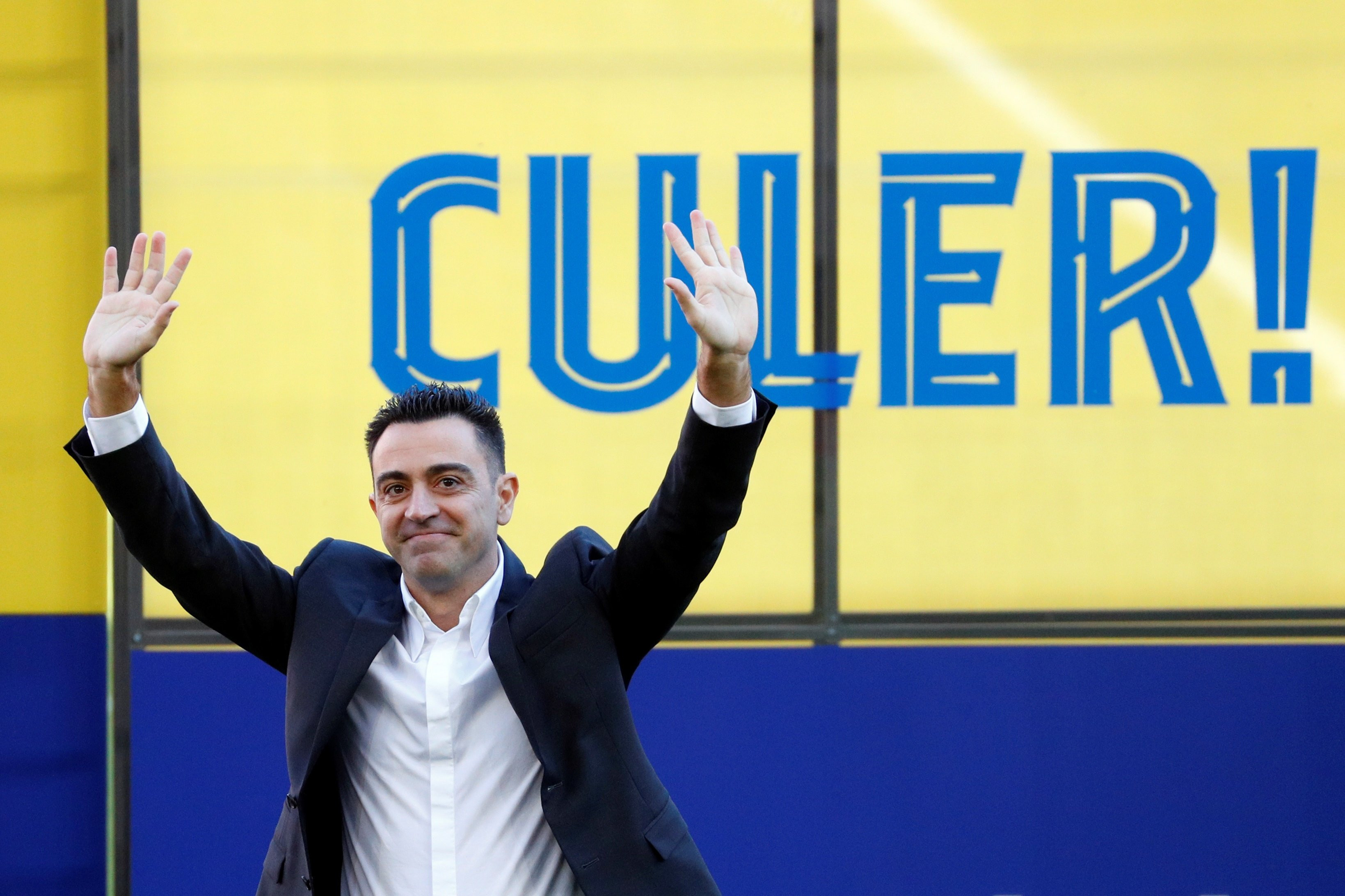 Xavi en el día de su presentación como entrenador del Barça / EFE