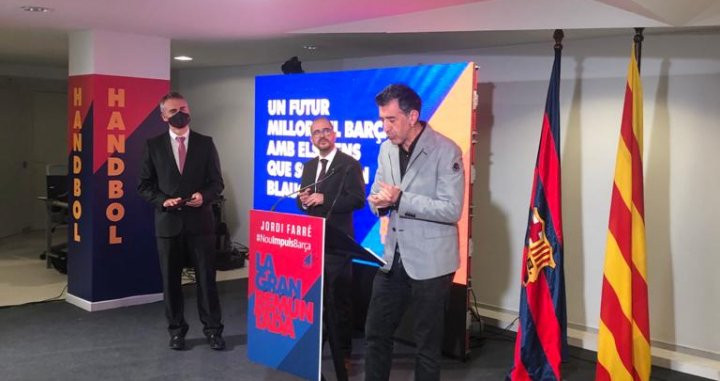 Jordi Farré en la presentación de la sede de 'Nou Impuls Barça' / Jordi Farré