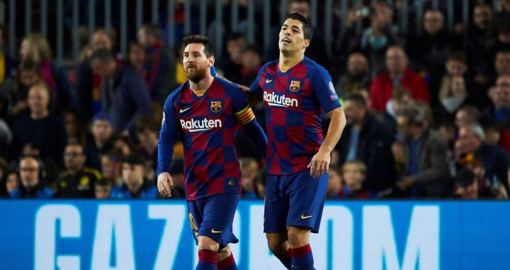 Messi y Suárez vieron puerta en la primera mitad contra el Borussia | EFE
